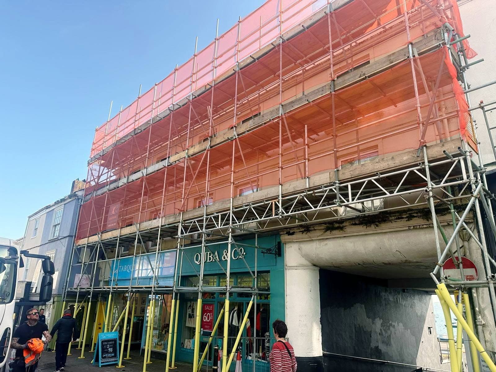 KC Scaffolding Solutions commercial scaffolding project