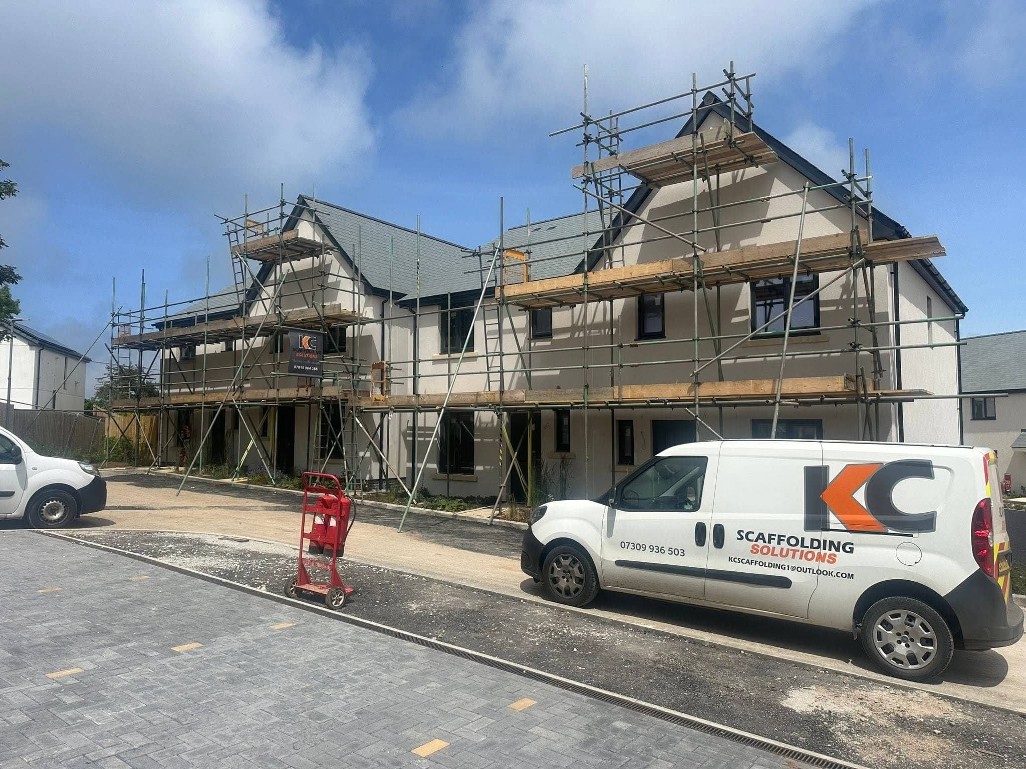 KC Scaffolding Solutions new-build housing scaffold