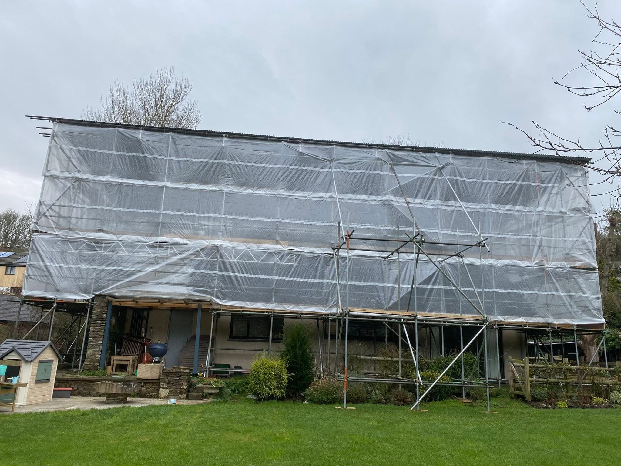 Temporary roof and weather protection